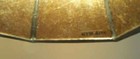 Antique Bridge  Lamp Shade Replacement Hex Fitter Bell Lt Amber Mica Nym Arts