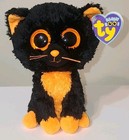 Ty Beanie Boos - Moonlight The Halloween Cat 6  Non Mint Hang Tag  please Read 