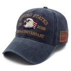 Kaumwipy 250 Anniversary Usa Hat  Adjustable 250 Year One Size  Navy Blue