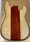 Ash   Padauk Wood Electric Guitar Body Blank 3 Pieces Glued Body 21  X 14  X 2 