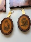 Vintage Wooden Wall Plaque Decor Birds Country Cottagecore Rustic Lot Of 4