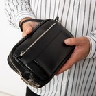 Fresno Leather Clutch     Secure Travel Wallet With Lock