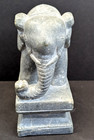 Vintage Elephant Solid Stone Carved Figurine Statue 2 5x4 75x5 75