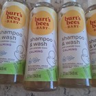 Lot Of 6 Bottles Burt s Bees Baby Shampoo   Wash  Calming 12 Fl Oz Lavender New 