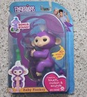 Wowwee Fingerlings Interactive Baby Monkey Mia Purple White Hair Bonus Stand New