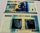 3 Zimbabwe 100 Trillion Dollars 2008 Aa P-91 Banknote New Unc Zim Currency W coa
