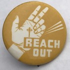 Christian Reach Out Vintage Pin Button Pinback