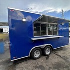 Fully Equipped Mobile Bbq Food Trailer With Complete Kitchen Setup
