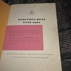 Mercedes-benz Type 220 S Instruction Manual Daimler-benz Stuttgart-untertorkheim