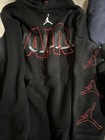Lot Of 5 Jordan Nike Adidas Black Youth Size Large 12-13 Hoodie Sweatshirt Blue