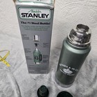 Vintage 1985 Usa Made Aladdin Stanley Thermos Green 1 Quart A944dh New In Box 