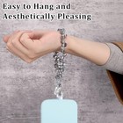 2 Pcs Beaded Phone Wrist Strap For Women   sparkling Phone Bracelet Strap F