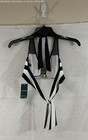 Lauren Ralph Lauren Nwt Black White Striped Halter Bikini Top Women s Size 4