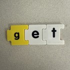 Magnetic Letter Puzzle Pieces Education Upper lowercase School Elementary prek