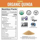 Organic Quinoa 1 5lb     Pre-washed Whole Grain  High Fiber  Plant Protein  Vegan