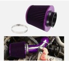 3  High Flow Inlet Cold Air Intake Cone Replacement Dry Air Filter Purple 76mm
