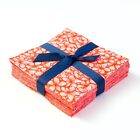 It s All Coral 90-pc Precut Charm Pack 5  Squares 100  Cotton Fabric Quilt Coral