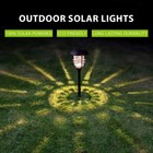 24pack Solar Led Pathway Lights Set Outdoor Path Light Yard Garden Walkway Lamp