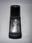 Vintage Motorola At t Razr Vga Zoom 4x Flip Cell Phone Black Untested