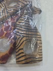Set Of 4 Wooden Hand Carved Napkin Rings Safari Animals Zebra And Giraffes Kenya