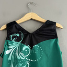 Gk Elite Gymnastics Leotard Sleeveless Green Am