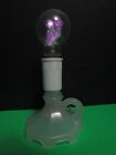 Vtg  Neon Light Bulb Purple Swallow Bird   Flowers Glass Finger Lamp Aerolux 