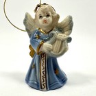 Vintage Angel Ornaments Bear Lot Of 9 Small Ceramic Porcelain Christmas