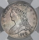 1838  50c Capped Bust Silver Half Dollar   reeded Edge   Ngc Xf45   8445235-040