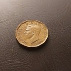 1943 Tombac Canada 5 Cent George Vi Canadian  Nickel Coin Five Cents