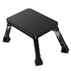 Foldable Rv Step Stool  Adjustable Height 6 7-9 1in heavy Duty Metal Step 