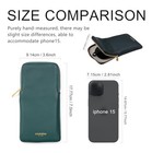 Leather Eyeglass Case Soft Zipper Sunglasses Pouch Genuine Leather Fits Most