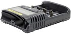 Nitecore Intelligent Usb Superb Battery Charger  Four Slot  Black  Chg-nite-ums4