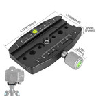 Aluminum 110mm Tripod Quick Release Plate Clamp Adapter For Dslr Camera
