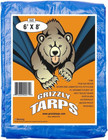 Grizzly Tarps By B-air 6  X 8  Large Multi-purpose Waterproof Heavy Duty Poly Ta