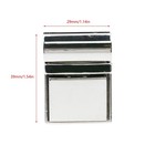 2 Pcs Silver Press Lock Purse Catch Thumb Lock Metal Clasp For Diy Handbags
