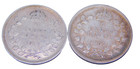 1909   1913 5 Cents Canada Silver Coins