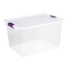 Sterilite 66 Quart Latch Lid Tote  6 Pack  And 27 Quart Latch Lid Tote  6 Pack