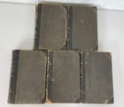Lot Of 5 Antique Harper s New Monthly Magazine  42-43  46-48  Half Leather Hc
