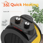 Space Heaters For Indoor Use  1500w Ptc Electric Heater With 90  adjustable Angle