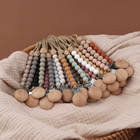 Pacifier Clips Chain Silicone Beads Bpa Free Diy Dummy Clip Holder Soother Chain