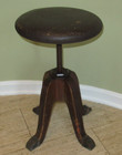 Vintage Industrial Hamilton Stool Drafting Medical Dental Antique Wood 9610 24 
