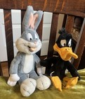 Warner Bros Looney Tunes Vintage Stuffed Plush Bundle  bugs Bunny Daffy Duck