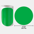 Pack Of 200 Round Color Coding Circle Dots Stickers Labels  4   Green 