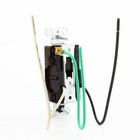 Hubbell Brown 20a Tr Decorator Receptacle 5-20 W  6 5  Solid Leads Bulk Dr20trp1