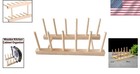 Kitchen Dish Rack Rustic 5-grid Organizer Countertop Plates Bowls Drying Storage