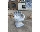 Zebra Granite Black   White Right Hand Shaped Chair 32  Adult Size 70s Retro New