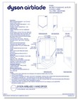 Dyson Airblade V Hand Dryer Hu02 Low Voltage 100v 120v  Free Shipping 