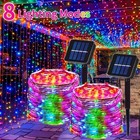 100 Led Solar Powered String Fairy Lights Outdoor Garden Wedding Party Xmas