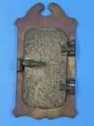Antique Solid Brass Art Deco Speakeasy Peephole Door Knocker Viewer Complete