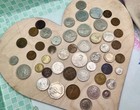 Huge Foreign Coin Lot Silver Seated Liberty Dime Wheat Pennies Buffalo Nickel